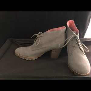Taupe booties from gap